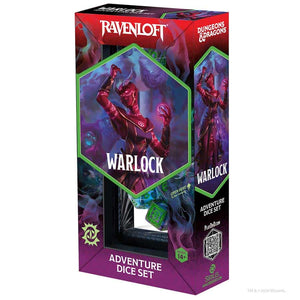 Sirius Dice: Dungeons And Dragons: 14Ct Adventure Dice: Warlock Purple And Green