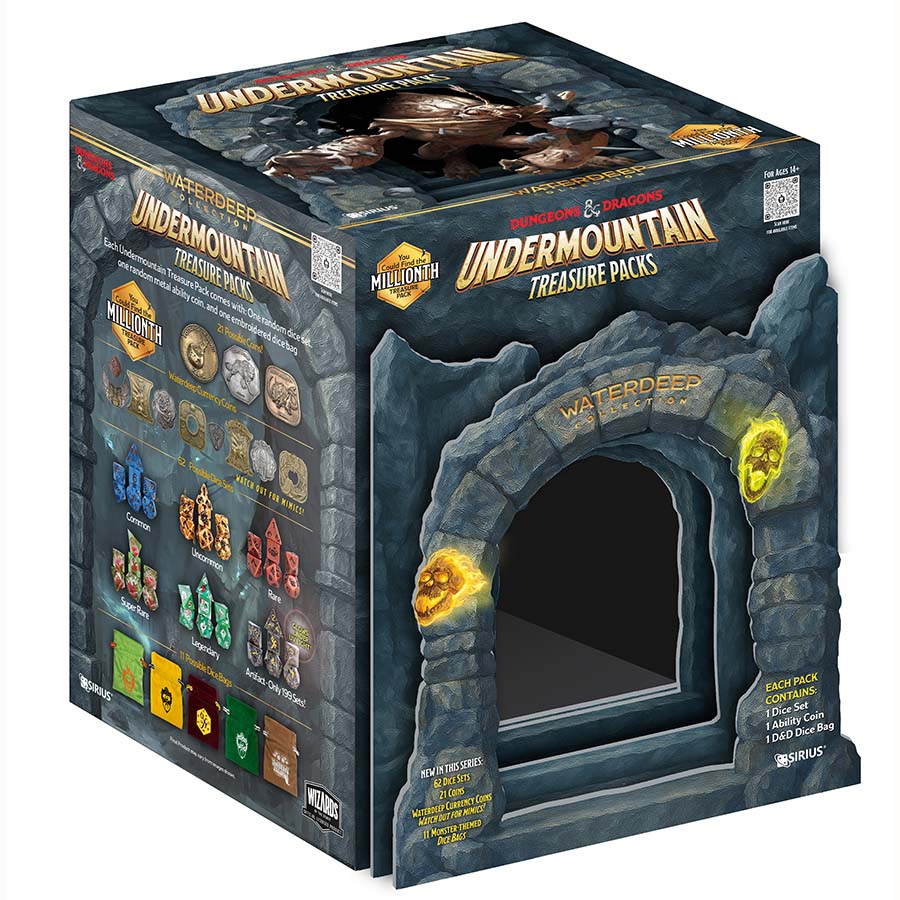 Sirius Dice -  Dungeons And Dragons: Undermountain Treasure Pdq (25Ct)