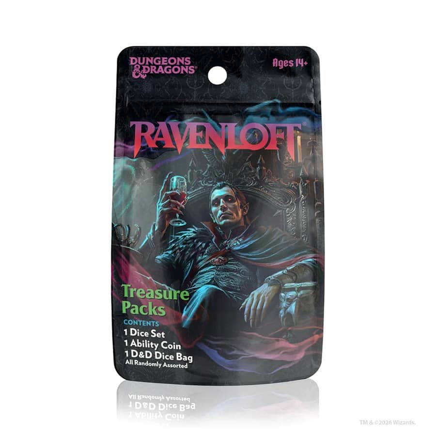 Sirius Dice: Dungeons And Dragons: Mists Of Ravenloft Treasure Pack Pdq Refill (25Ct)