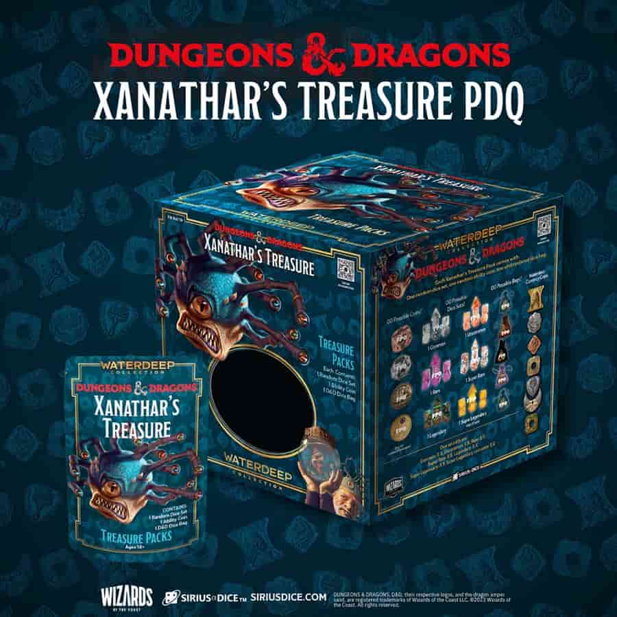 Sirius Dice -  Acererak's Treasure - Dungeons And Dragons: Xanathar's Treasure (25Ct Pdq)