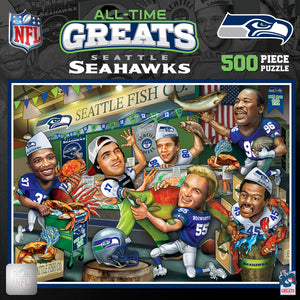 Seattle Seahawks Puzzle 500 Piece All-Time Greats - Masterpieces Puzzle Company