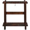 STRAIGHT FLOOR CUE RACK-CAPPUCCINO