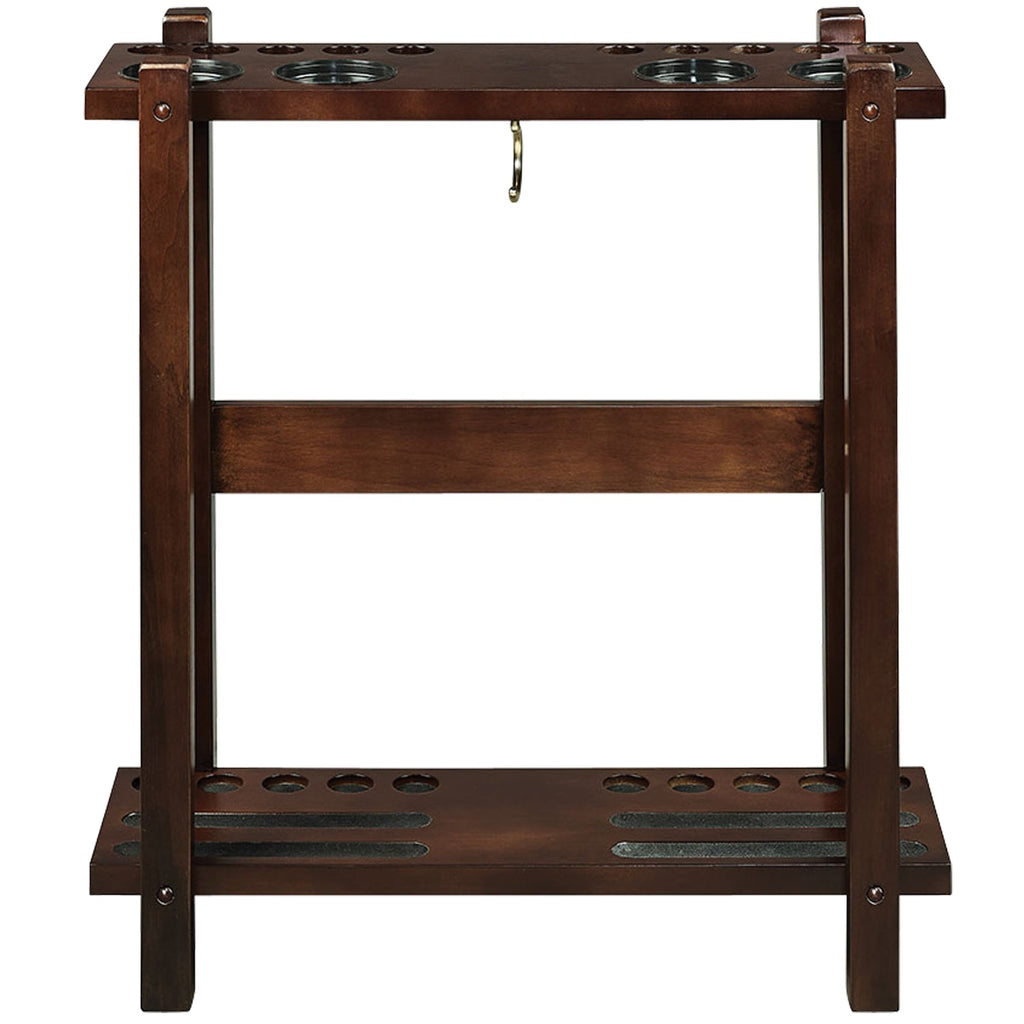 STRAIGHT FLOOR CUE RACK-CAPPUCCINO