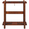 STRAIGHT FLOOR CUE RACK-CHESTNUT
