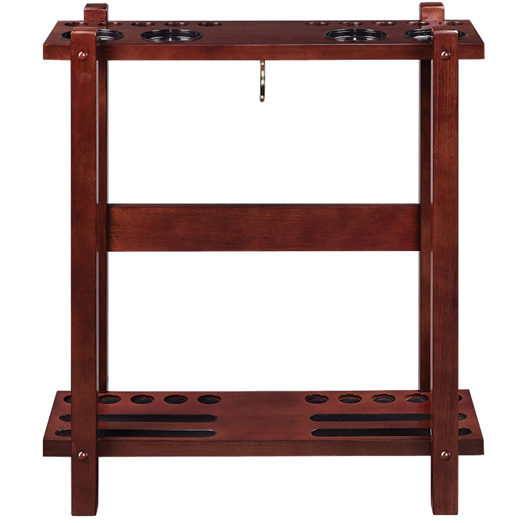 STRAIGHT FLOOR CUE RACK-ENGLISH TUDOR