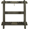 STRAIGHT FLOOR CUE RACK-SLATE