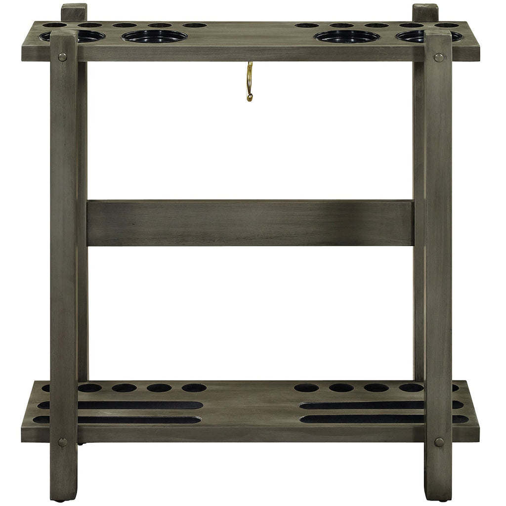 STRAIGHT FLOOR CUE RACK-SLATE