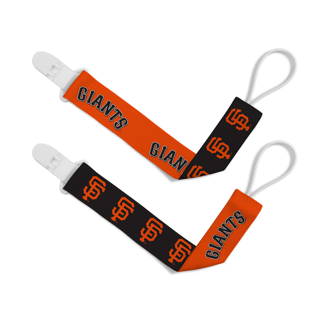 San Francisco Giants Pacifier Clips 2 Pack - Masterpieces Puzzle Company