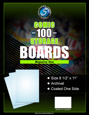 Southern Hobby Supply - Backing Boards Magazine 100-Count Packaged