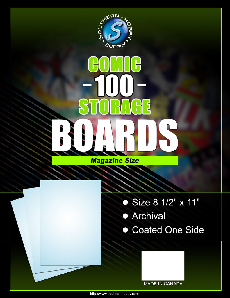 Southern Hobby Supply - Backing Boards Magazine 100-Count Packaged
