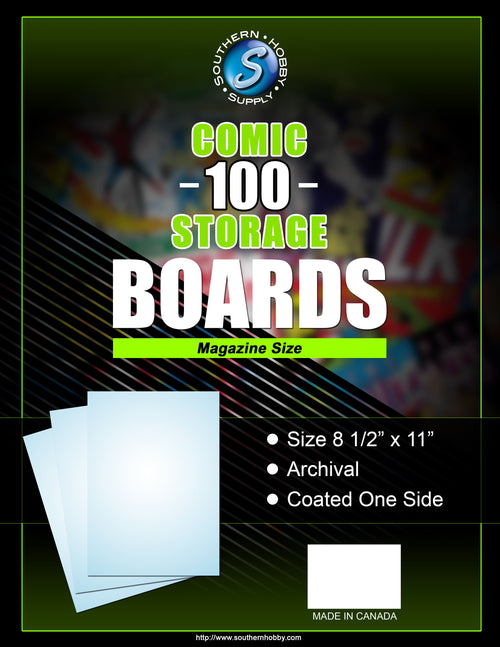 Southern Hobby Supply - Backing Boards Magazine 100-Count Packaged