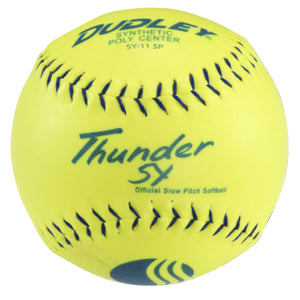 Dudley 1300291 Thunder Sy Classic with Slow Pitch Yellow Softball
