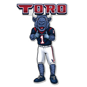 Houston Texans Pennant Shape Cut Mascot Design - Rico Industries