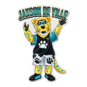 Jacksonville Jaguars Pennant Shape Cut Mascot Design - Rico Industries
