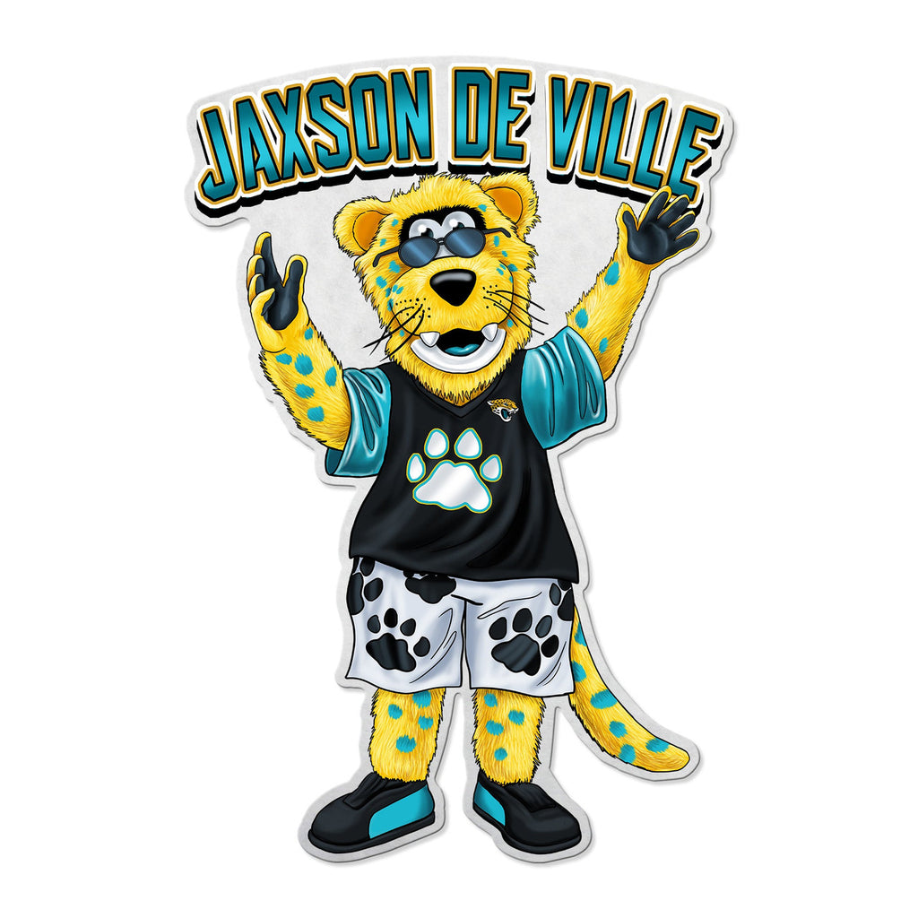 Jacksonville Jaguars Pennant Shape Cut Mascot Design - Rico Industries