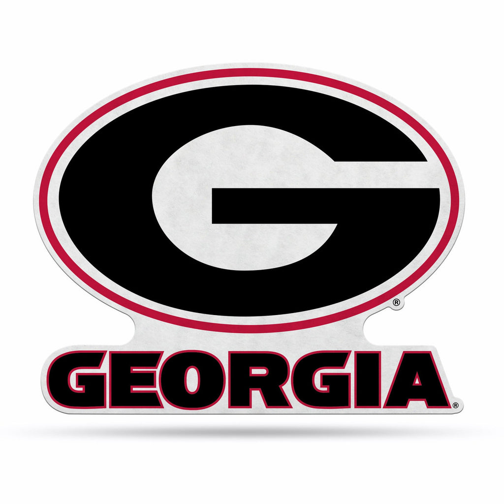 Georgia Bulldogs Pennant Shape Cut Logo Design - Rico Industries