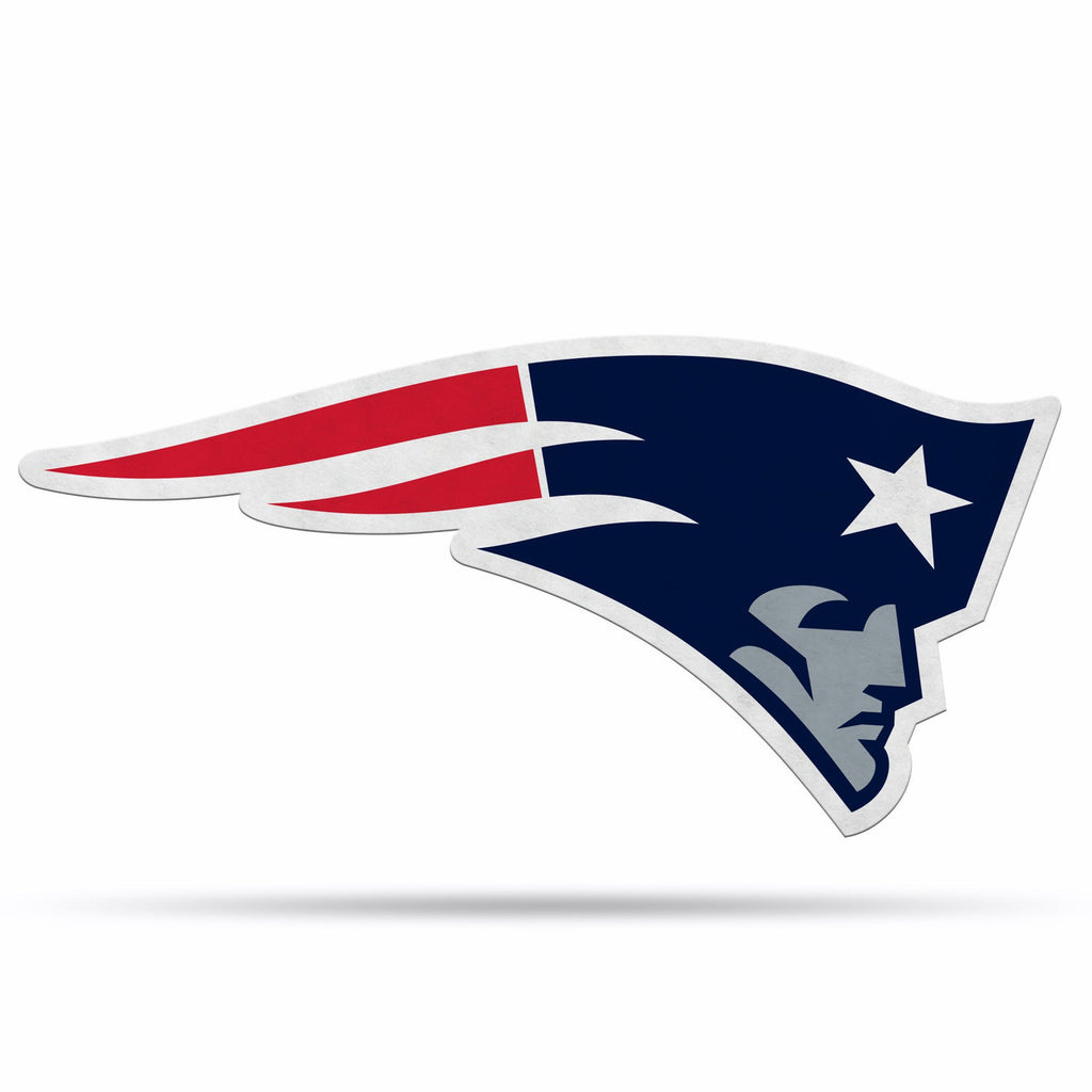 New England Patriots Pennant Shape Cut Logo Design - Rico Industries
