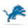 Detroit Lions Pennant Shape Cut Logo Design - 1