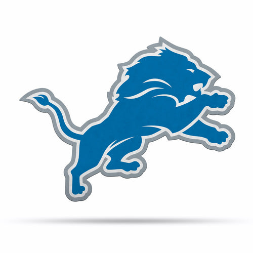 Detroit Lions Pennant Shape Cut Logo Design - 1