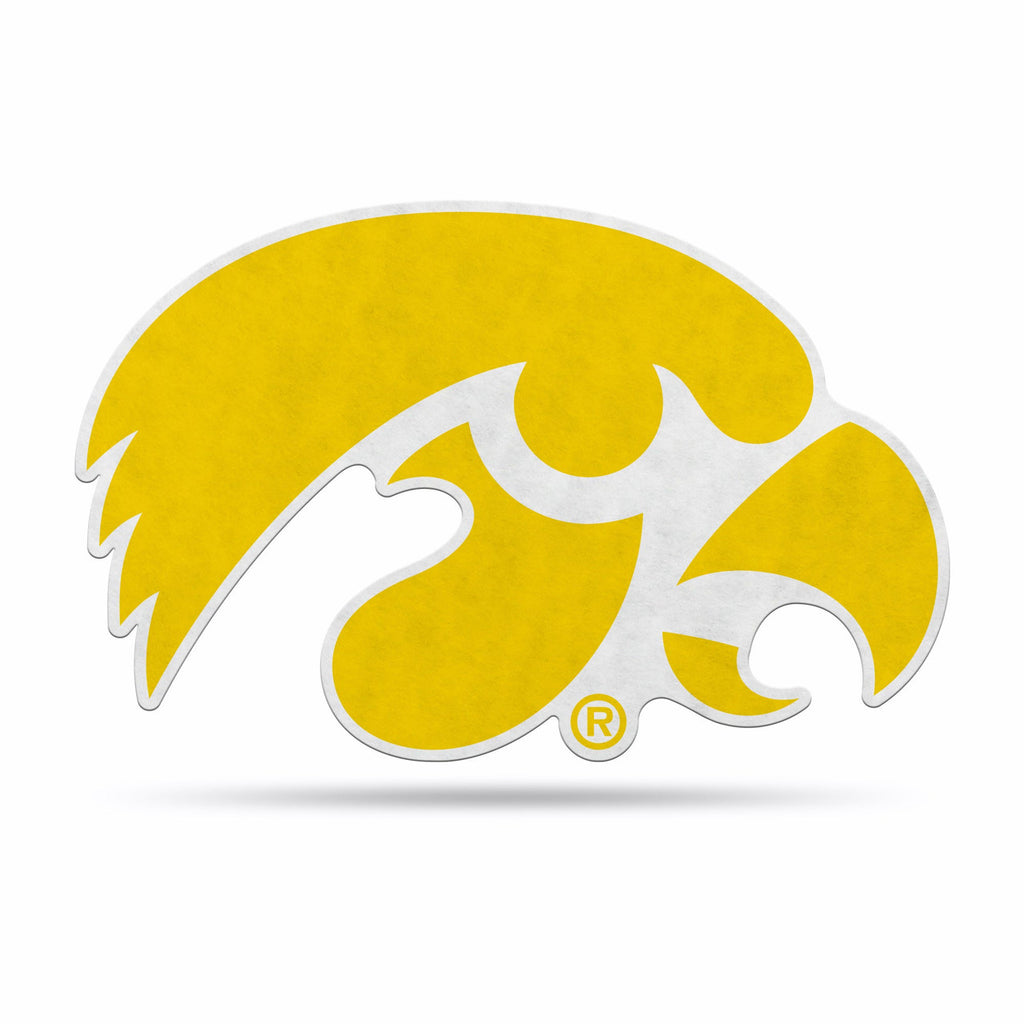 Iowa Hawkeyes Pennant Shape Cut Logo Design - Rico Industries