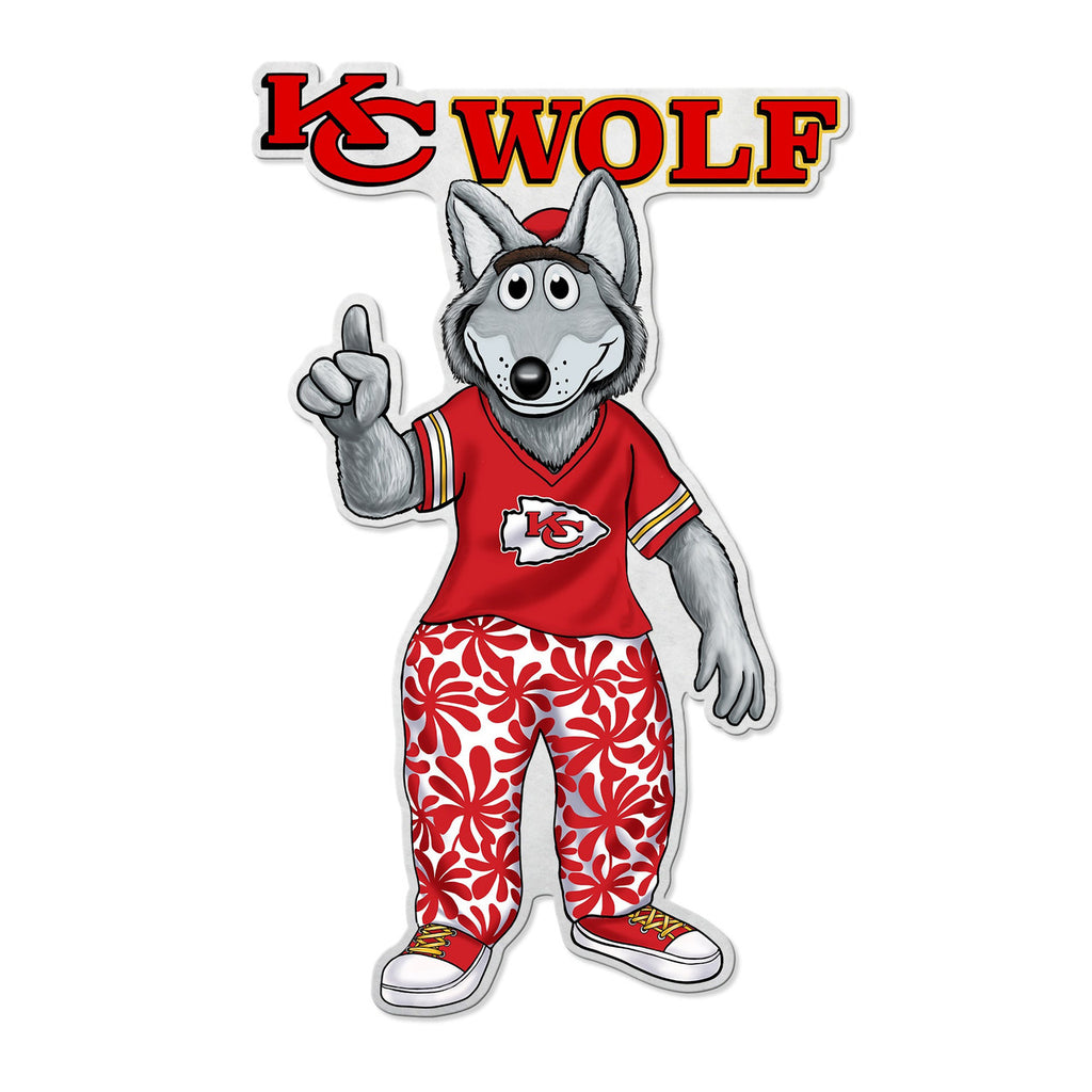 Kansas City Chiefs Pennant Shape Cut Mascot Design - Rico Industries