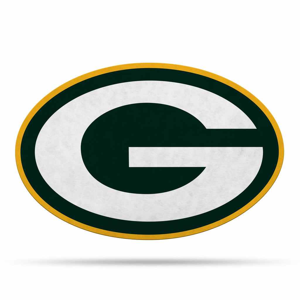 Green Bay Packers Pennant Shape Cut Logo Design - Rico Industries