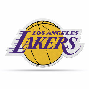 Los Angeles Lakers Pennant Shape Cut Logo Design - Rico Industries