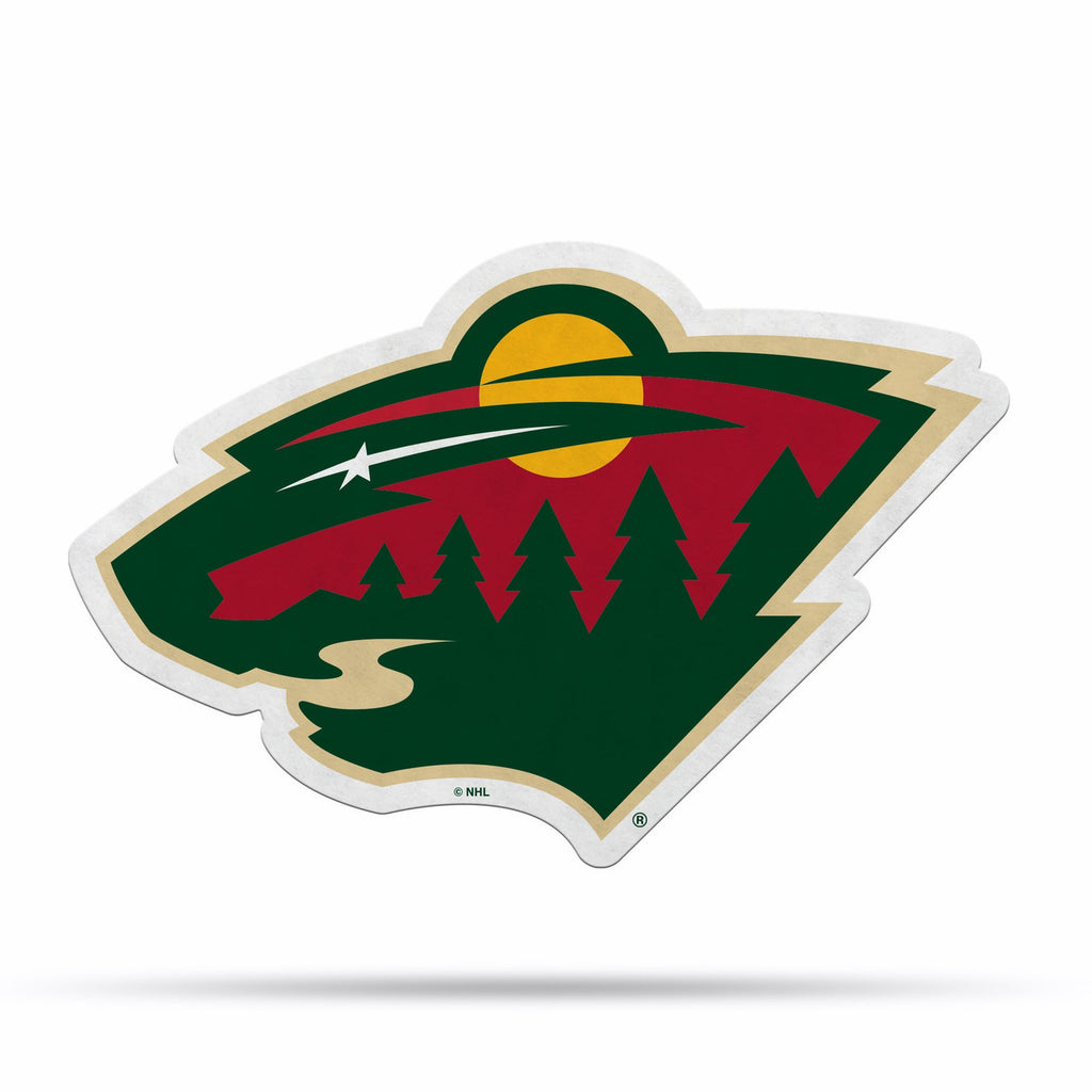 Minnesota Wild Pennant Shape Cut Logo Design - Rico Industries