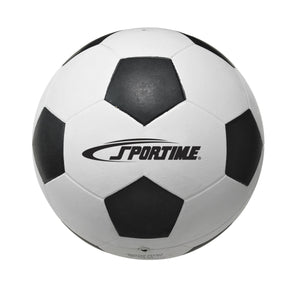 Sportime 1599281 No. 4 Soccer Ball  Black & White