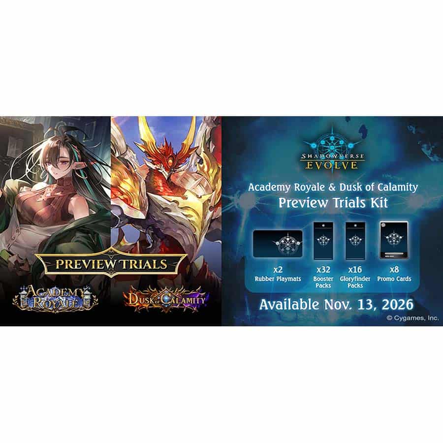 Bushiroad Se-Asia Pte Ltd -  Shadowverse Evolve: Academy Royale And Dusk Of Calamity Preview Trials Kit Pre-Order
