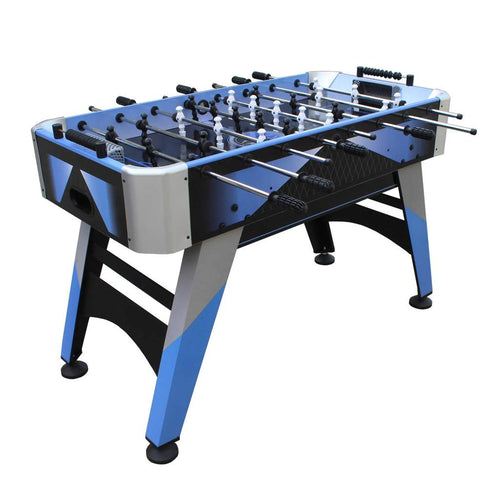 Time2Play 4 ft. Blueridge Foosball Table, Blue, Silver & Black