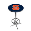 SYRACUSE CHROME FOOT RING PUB TABLE BLUE - SYRPTR112