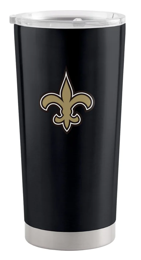 New Orleans Saints Travel Tumbler 20oz Stainless Steel - Logo Brands