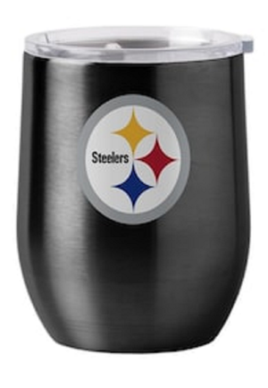 Pittsburgh Steelers Travel Tumbler 16oz Stainless Steel Curved - Logo Brands