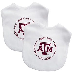 Texas A&M Aggies Baby Bib 2 Pack - Masterpieces Puzzle Company