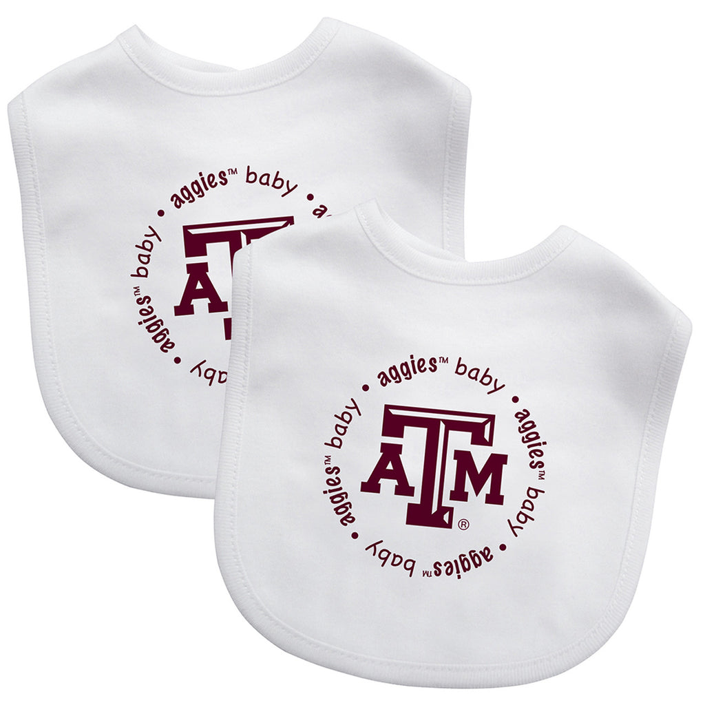 Texas A&M Aggies Baby Bib 2 Pack - Masterpieces Puzzle Company