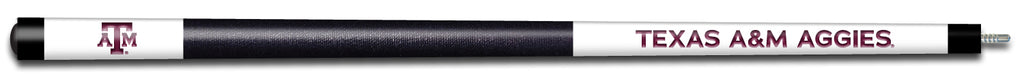 TEXAS A&M ENGRAVED BILLIARD CUE WHITE / MAROON - TAMBCE101