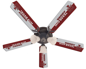 TEXAS A&M CEILING FAN - 52'' MAROON/GRAY - TAMFAN100-52