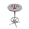 TEXAS A&M CHROME FOOT RING PUB TABLE GRAY - TAMPTR212