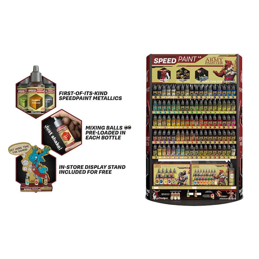 The Army Painter -  Speedpaints - Warpaints Speedpaint Rack (4 Boxes)