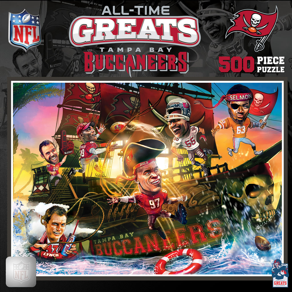 Tampa Bay Buccaneers Puzzle 500 Piece All-Time Greats - Masterpieces Puzzle Company