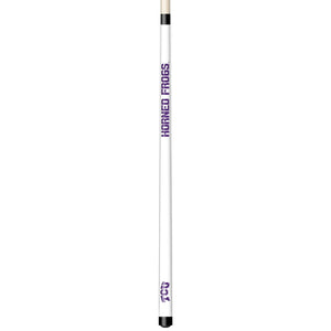TCU ENGRAVED BILLIARD CUE WHITE / PURPLE - TCUBCE101-JR