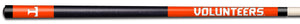 TENNESSEE COLOR ENGRAVED BILLIARD CUE WHITE / ORANGE - TENBCE931