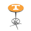 TENNESSEE CHROME FOOT RING PUB TABLE ORANGE - TENPTR121