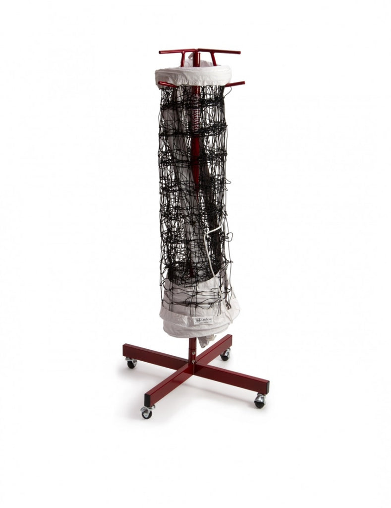 Tandem Sport TSREDSINGLE Single Net Storage Rack  Red