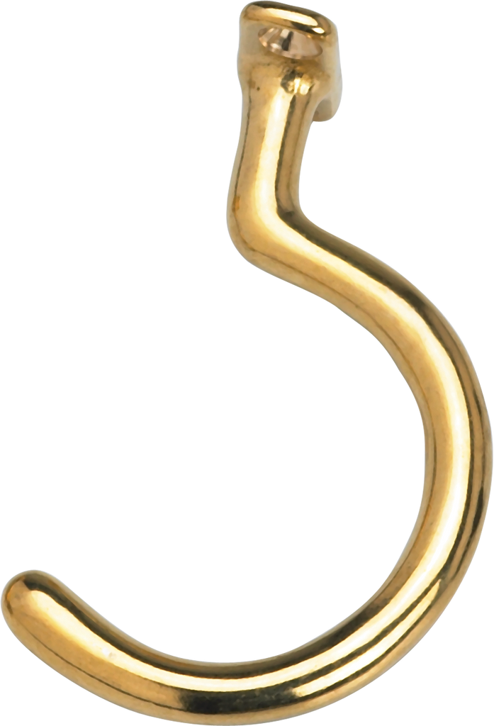 Action TPHKSF Small Facemount Hook  - Small, Brass Table Parts and Repair