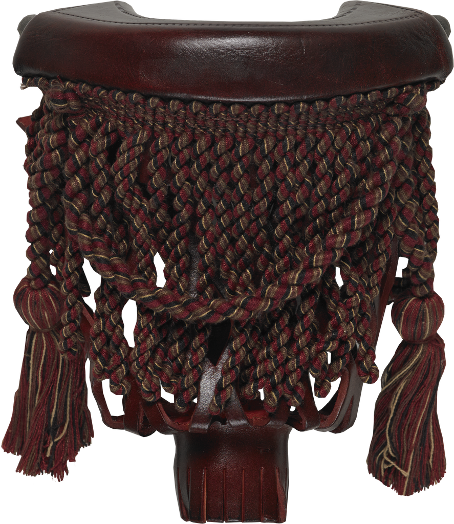 Action TPPK10 Burgundy Fringe Leather Pockets - Set of 6 Table Parts and Repair