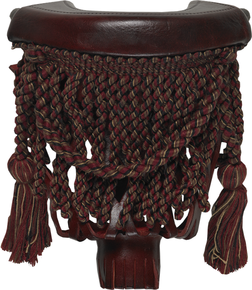 Action TPPK10 Burgundy Fringe Leather Pockets - Set of 6 Table Parts and Repair