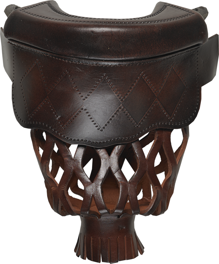 Action TPPK11 Dark Brown Diamond Leather Shield Pockets - Set of 6 Table Parts and Repair