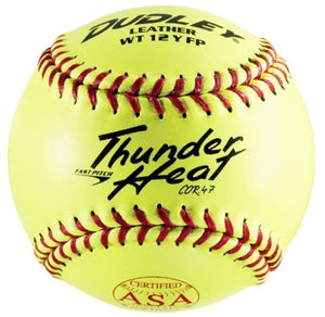 Spalding Sports Div Russell 247392 12 in. Poly Core Thunder Heat Softball, Dual Stamp ASA & NFHS